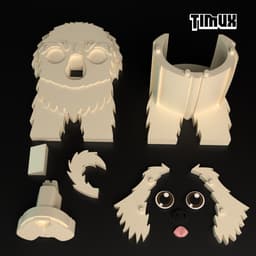 PEKINGESE GLASSES HOLDER 3d model