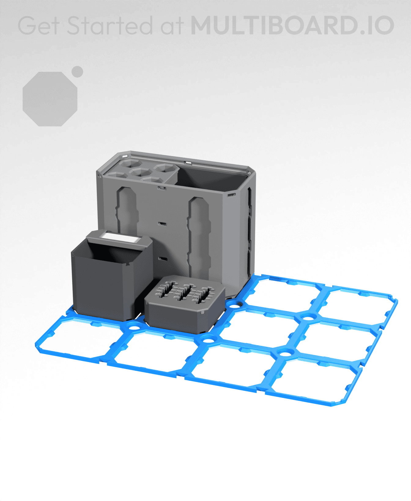 4x3 LU - Lite MultiBin Panel 3d model
