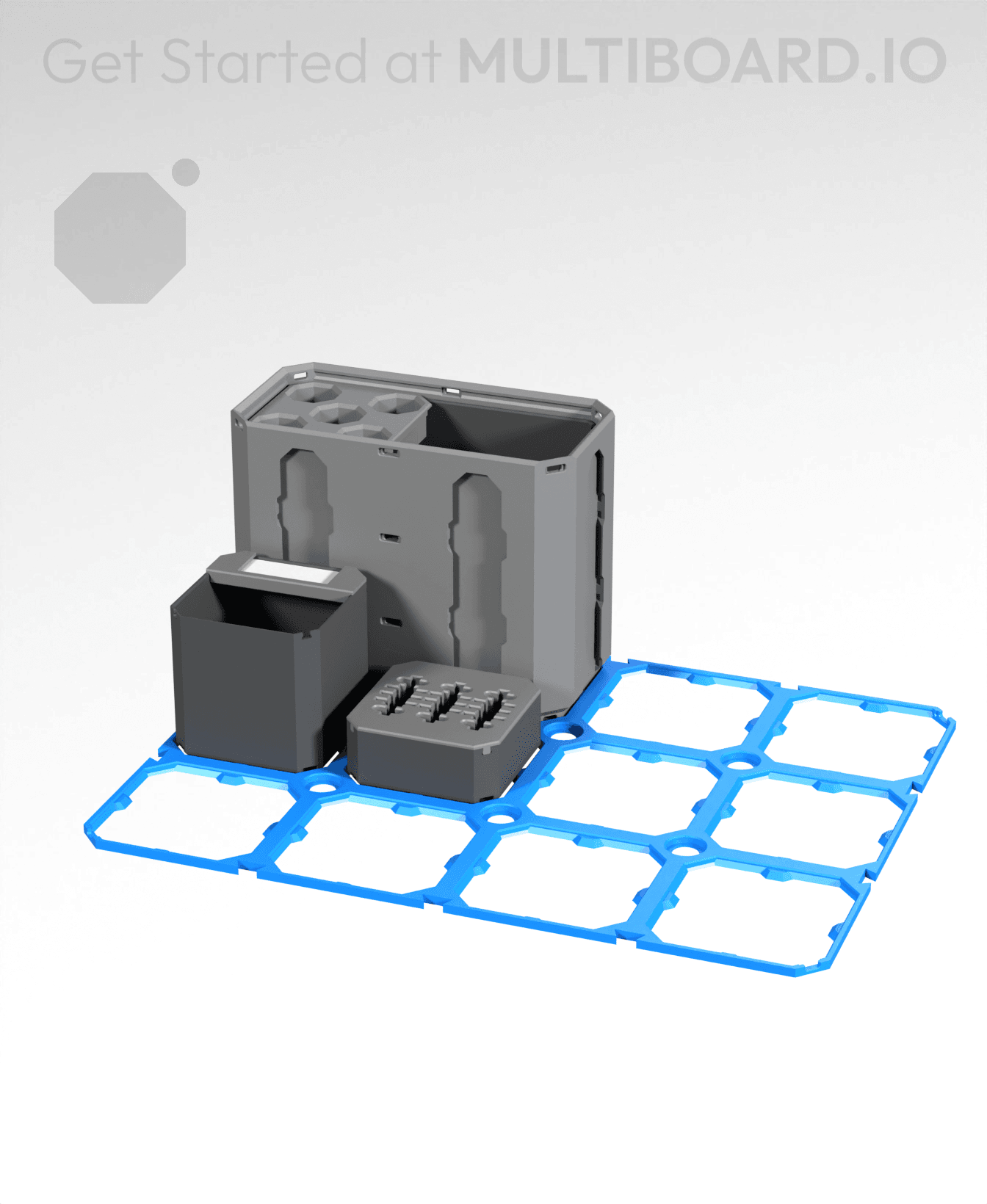 4x3 LU - Lite MultiBin Panel 3d model