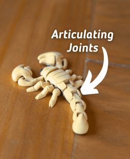 Stinging Scorpion- Articulated Fidget Scorpion - Ludo 3D Printed Flexi Fidget Toy 3d model