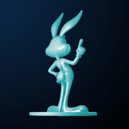 Bugs Bunny Classic Pose - 3D Printable Figurine 3d model