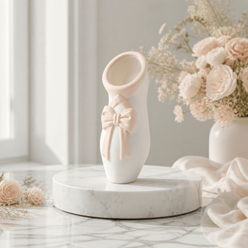 Ballet Shoe Vase - Ballerina Slipper Decor 3d model