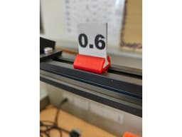 Nozzle Diameter Indicator for Vslot Aluminum Extrusions 3d model