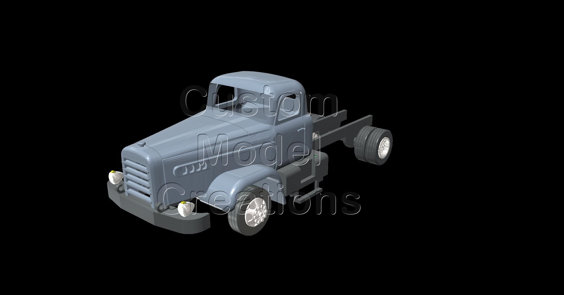 FWD Auto Company Cab And Frame 1/87 3d model