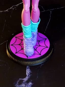Spider Doll Stand for 1/6 Scale Dolls (11–12”) | Gothic Display Stand with Interchangeable Disc 3d model