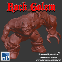 Rock Golem 1 3d model