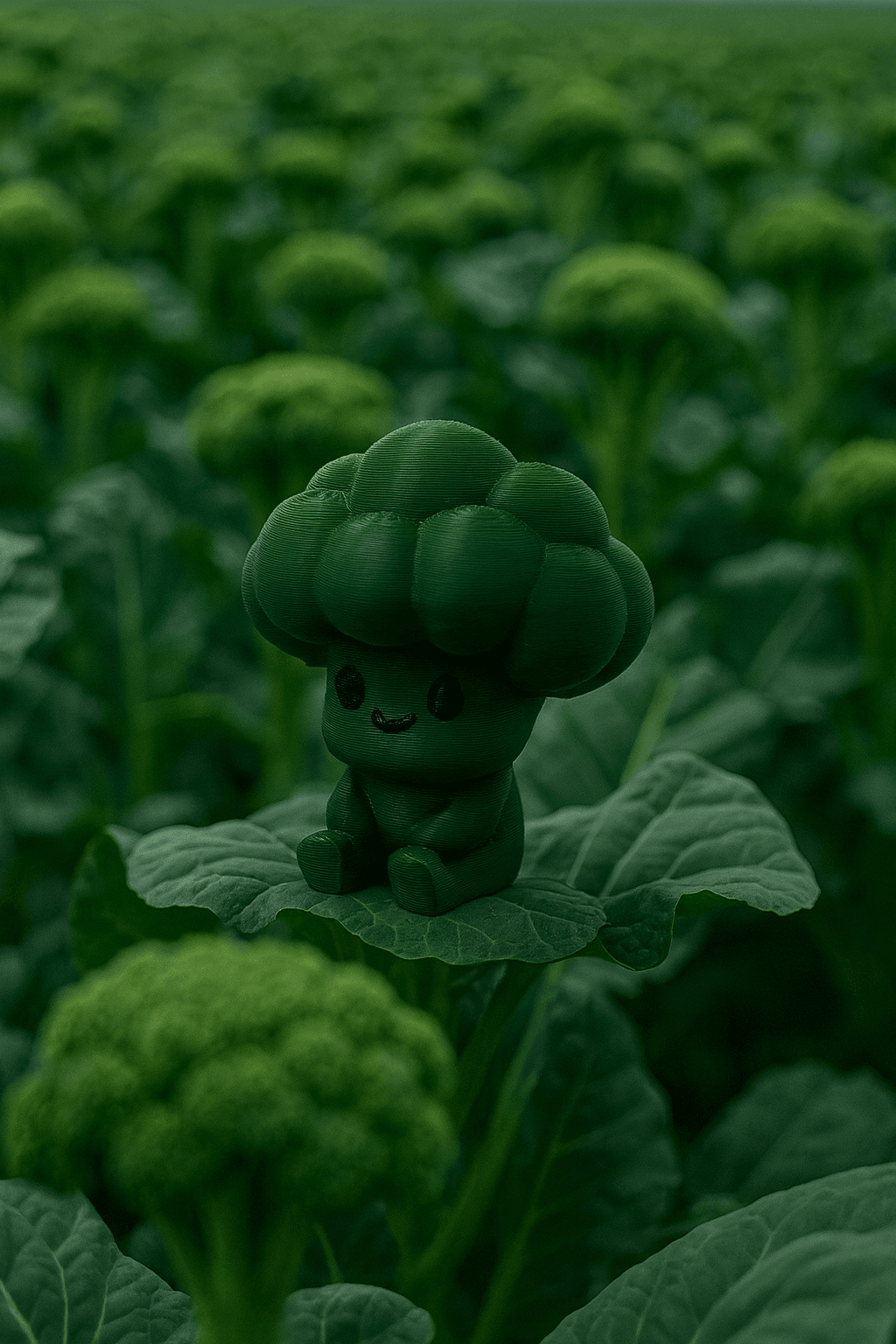 Broccoli fruit & veggie buddy 3d model