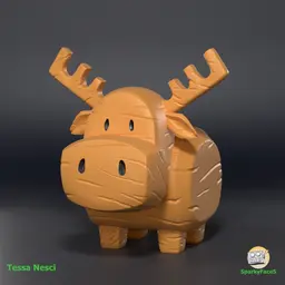 Little Carved Moose - Mitchels Vs Machines 3d model