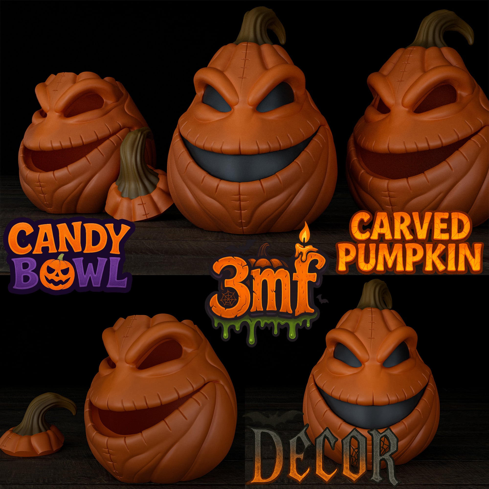 Oogie Boogie Pumpkin 3d model