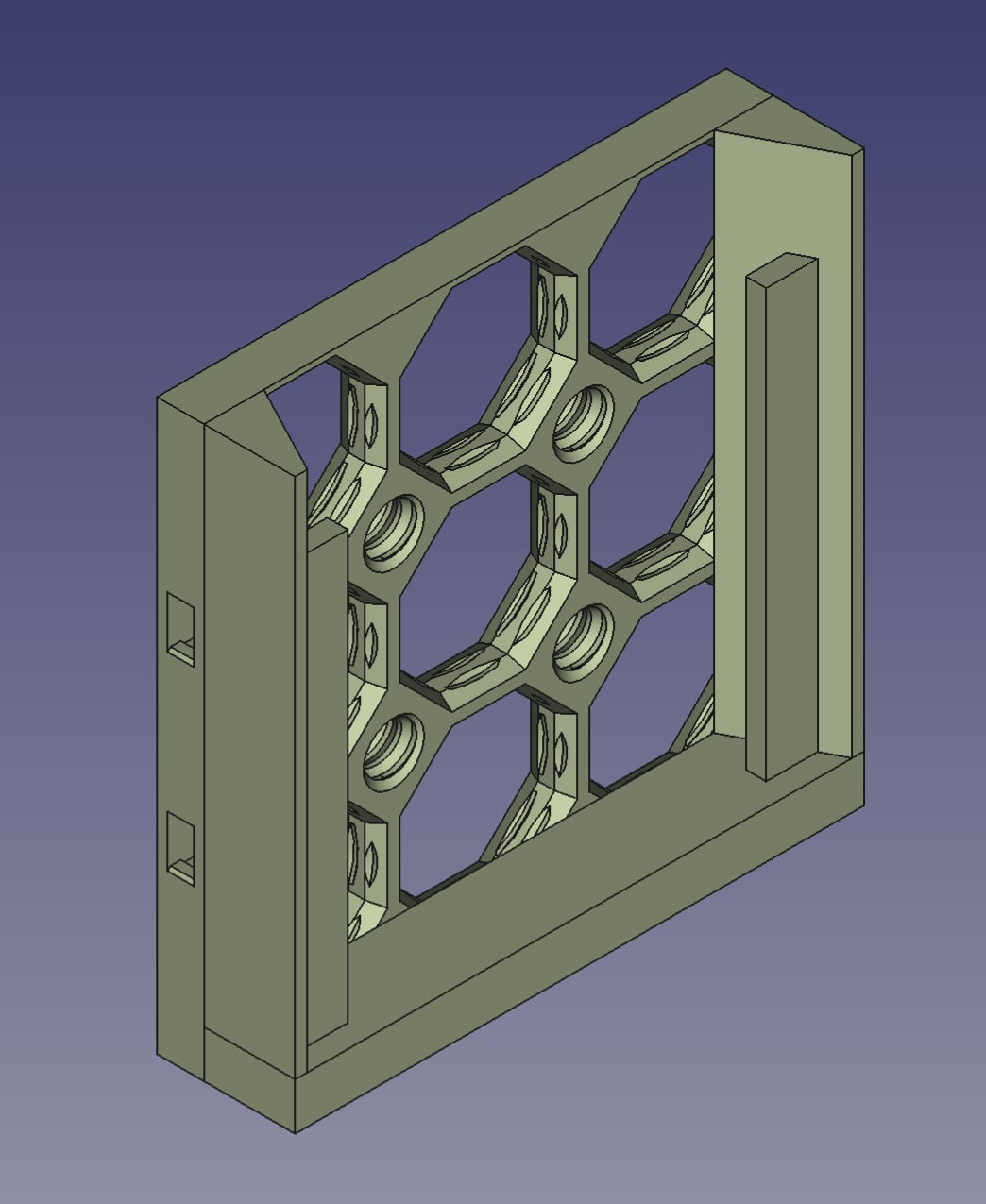 Multiboard Mount / Holder for Ryobi 40V Battery 3d model