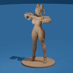 Voluptuous Anime Warrior Adult Fantasy v2 3d model