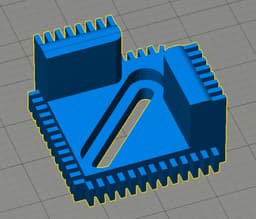 Glass build plate clip for PowerSpec 3D Pro 3d model