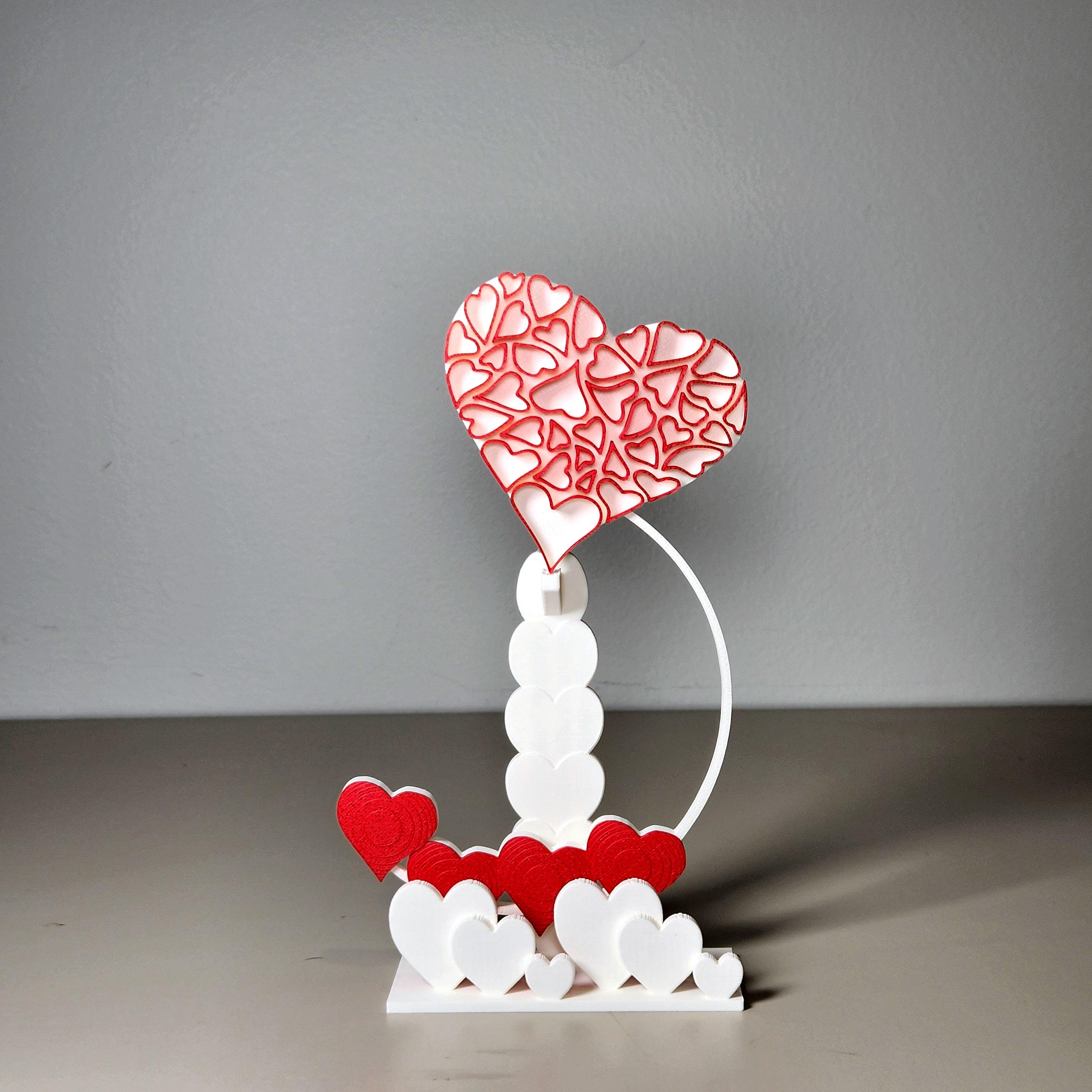 Rocking Hearts Desk Toy 3d model