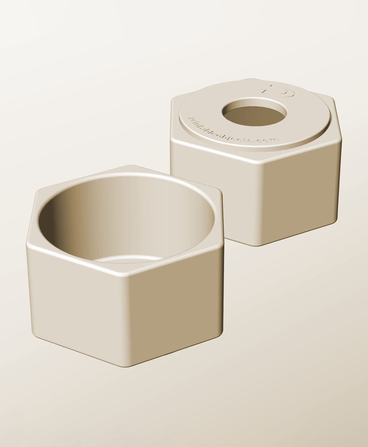 CH96-60-P Modular Stacking pierced container for home decor 3d model
