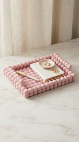 The Bubble Cloud Tray | Sculptural Coquette Desk Organizer & Jewelry Catch-all 3d model