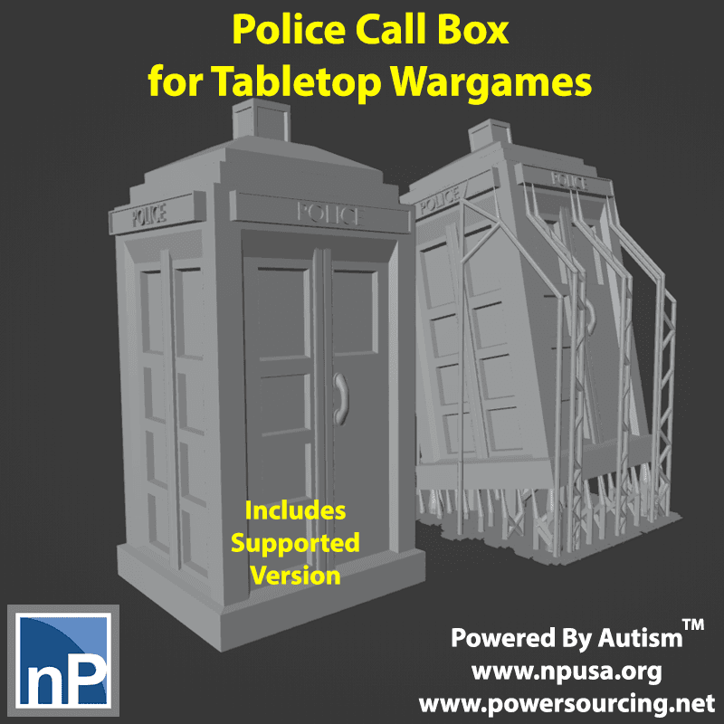 Modern Marvels - November 2023 Police Call Box 3d model