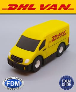 Fixum Dude Motors PIP DHL Delivery Van 3d model