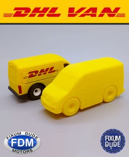 Fixum Dude Motors PIP DHL Delivery Van 3d model