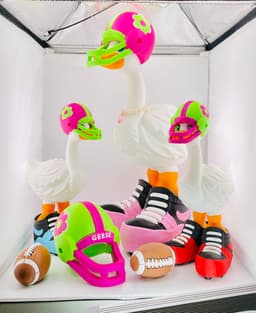 Football Helmet Goose Gear for Porch Goose 3d model