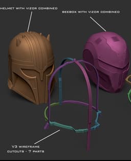 Armorer helmet 3d model