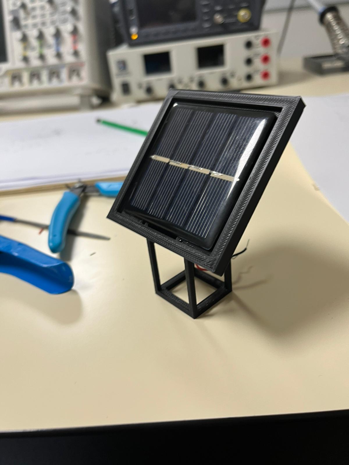 Support pour mini cellule photovoltaïque 3d model