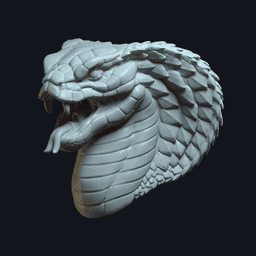 Nagara v3 (actiong figure head) 3d model