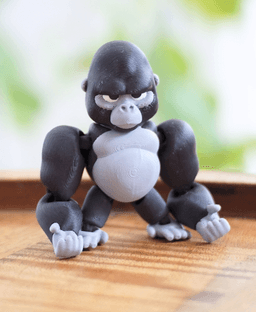 Grumpy Gorilla - Articulated Fidget Gorilla - Ludo Animal 3d model