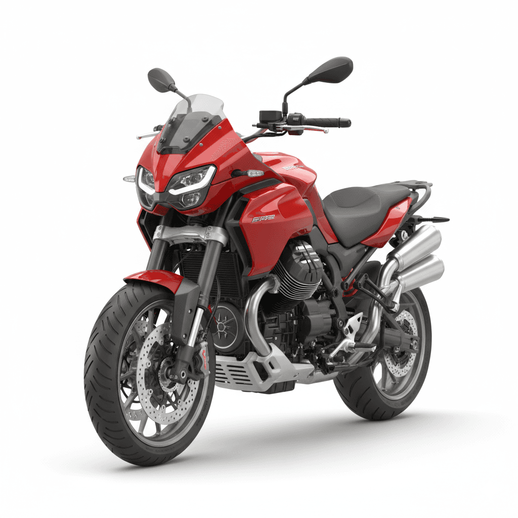 Moto Guzzi Stelvio Touring Adventure Motorcycle 3d model
