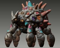Gemmother - The Elemental Crystal Creature - FREE For Personal Use 3d model
