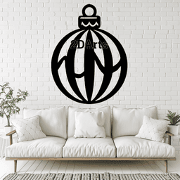 Christmas Tree Ball 2D Wall Art/Window Art - Digital STL & SVG File 3d model