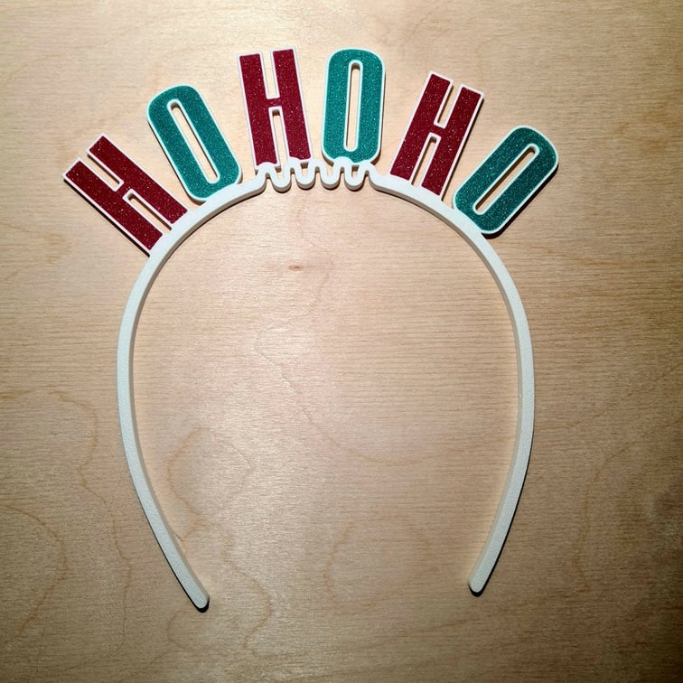 HOHOHO headband 3d model