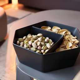 Minimalist Pistachio Bowl With Two Compartments 3d model