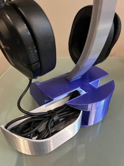 Headphone Stand with Storage 3d model