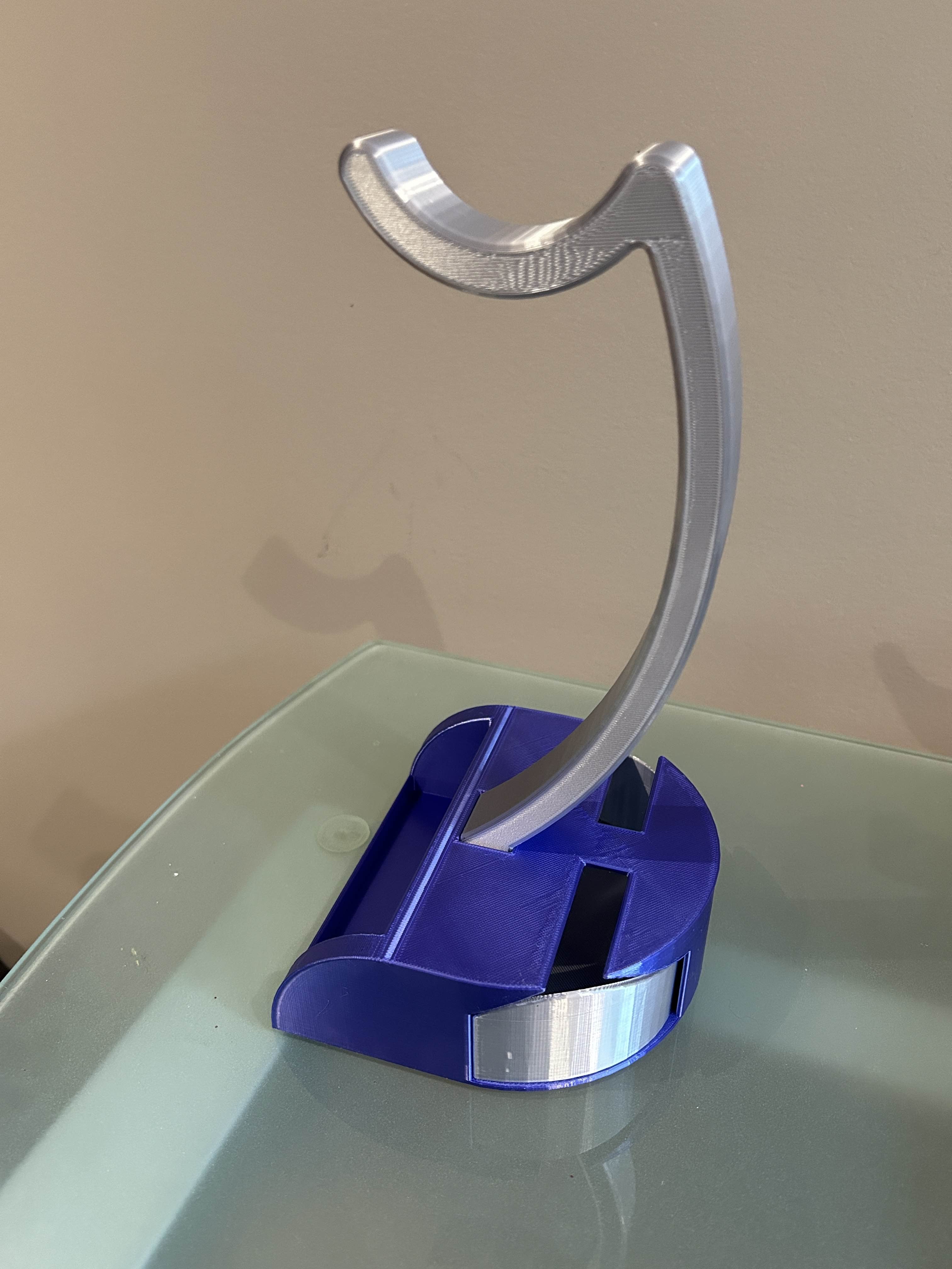 Headphone Stand with Storage 3d model