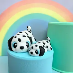 Kawaii (Cute) Dalmatian 3d model