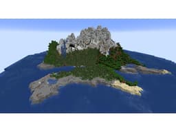 Minecraft Mountain Island VII 3d model
