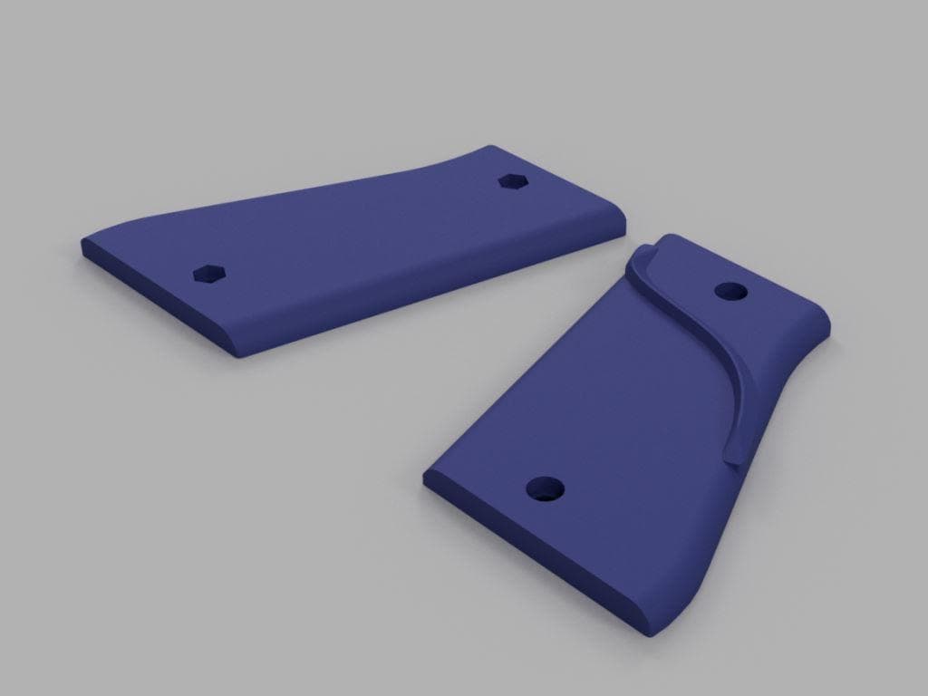 Record Model 1 and 2 Grip 3d model