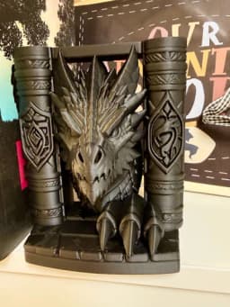 dragon guardian book nook accessories, book nook art 3d model