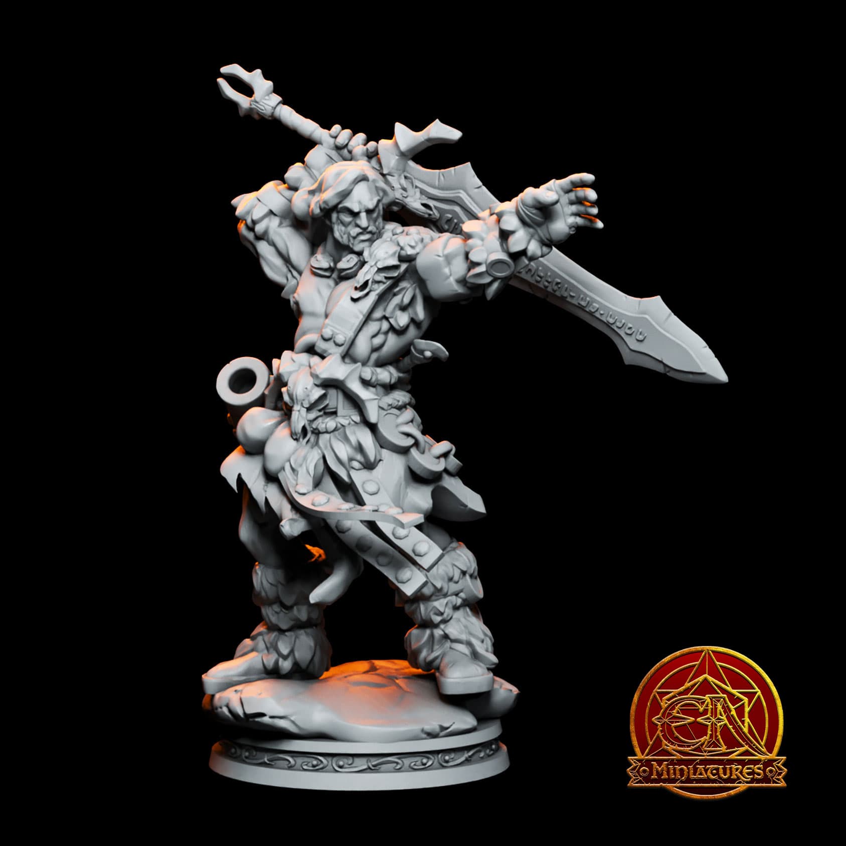 Cona-He Son of Bear-E'on - Human Barbarian 3d model