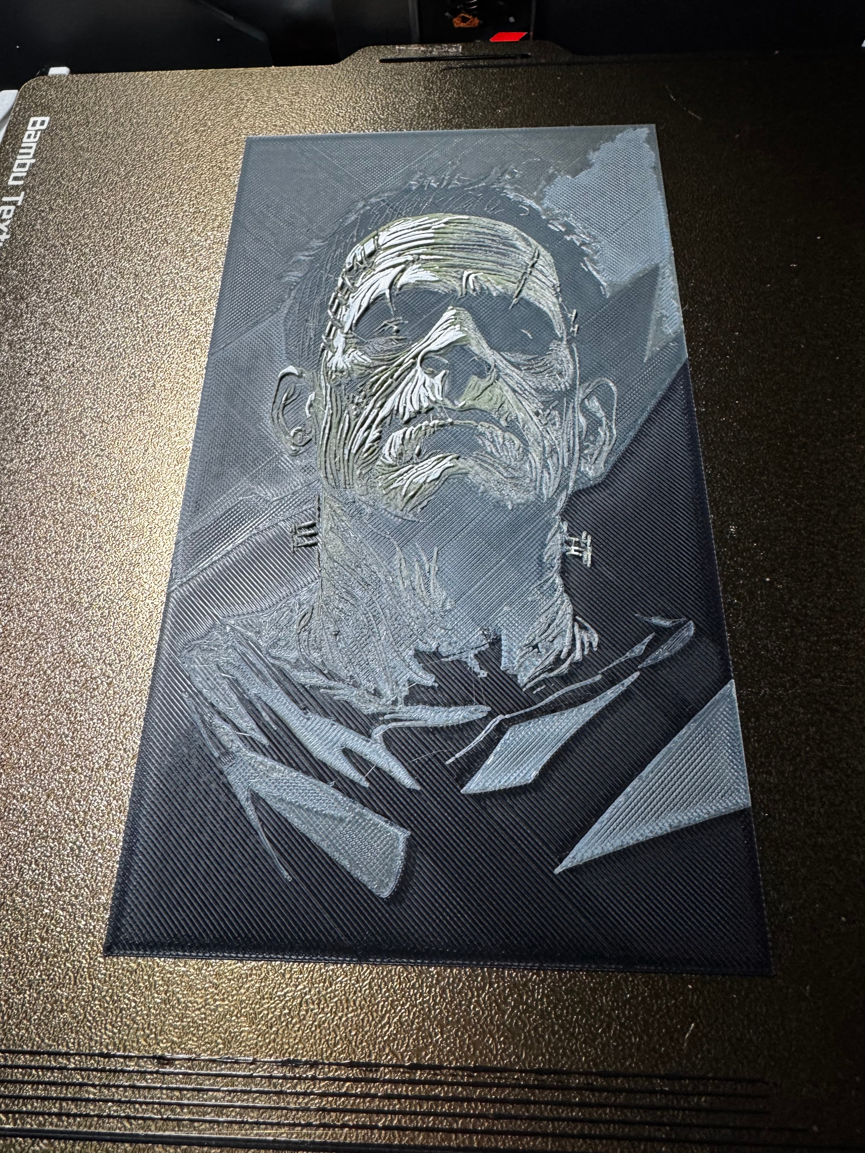 "Frank" - Huetober Monster Portrait in Hueforge 3d model
