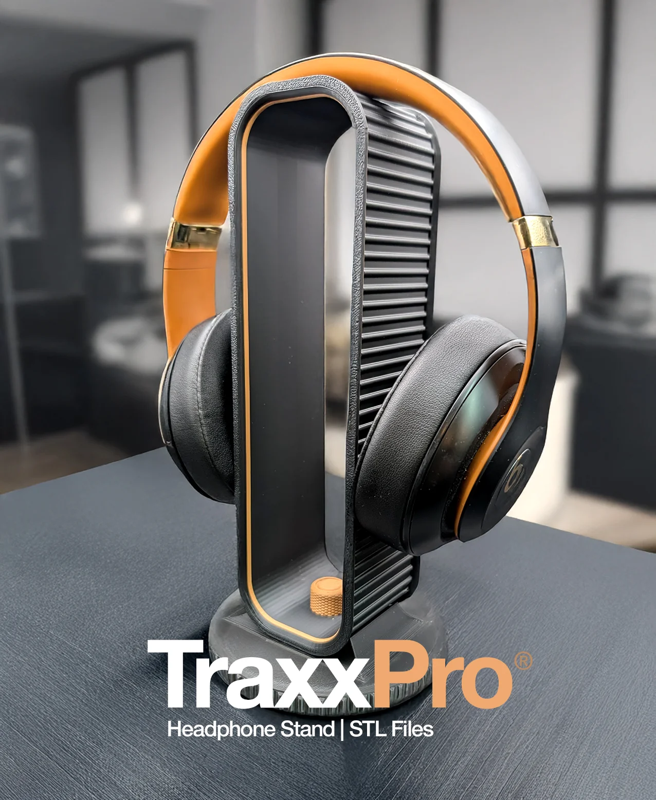 Headphone Stand | Headphone Support | Headphone Holder - TraxxPro 3d model