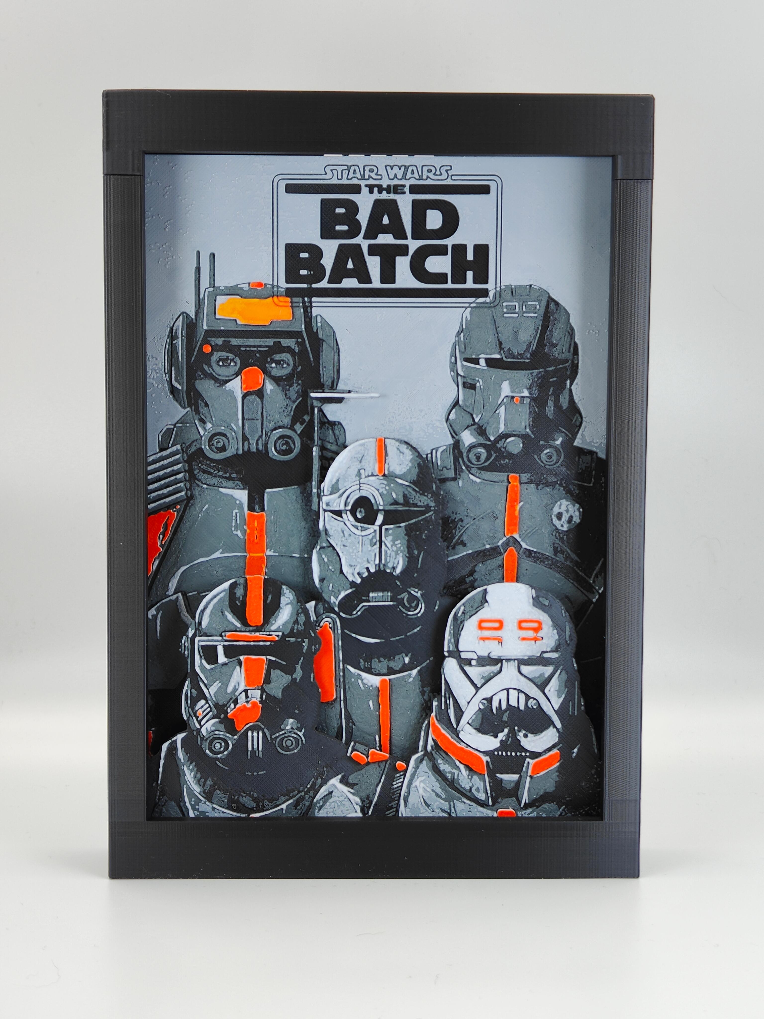 Star Wars The Bad Batch HueForge Box 3d model