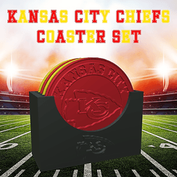 Kansas City Chiefs Coaster Set (NFL) 3d model