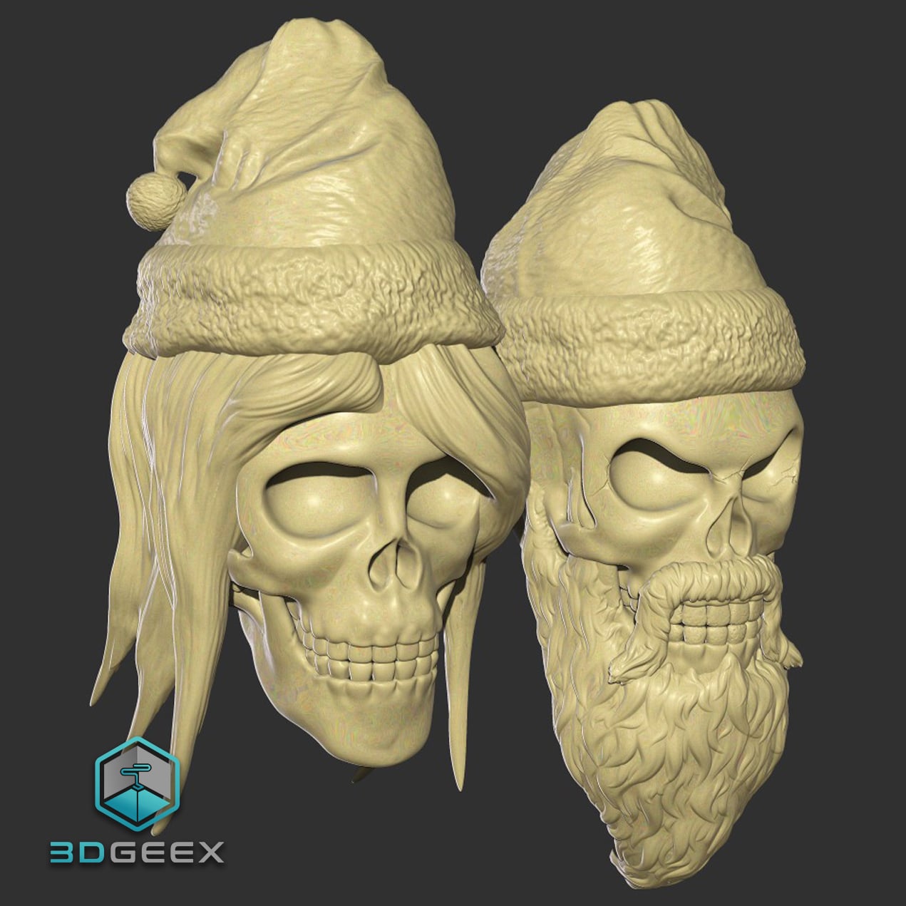 Mr. & Mrs. Claus 3d model