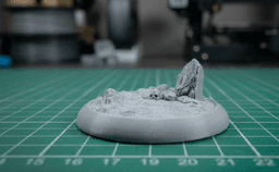 Miniature Base with Skull and Rock – Highly Detailed – 25/32/40/50 mm – 3D Printable STL 3d model