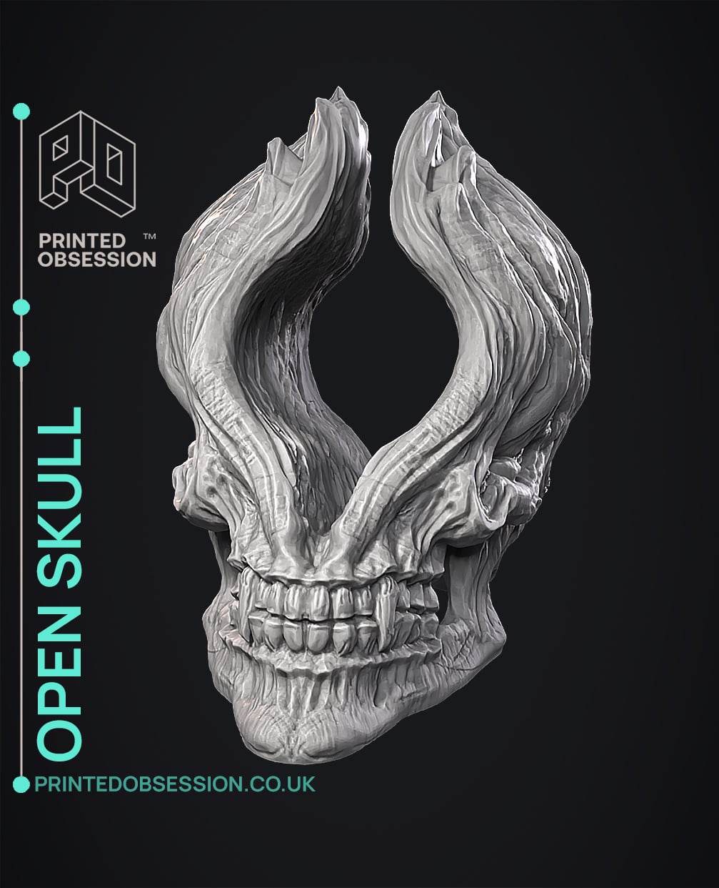 Open Skull - Sculpture 3d model