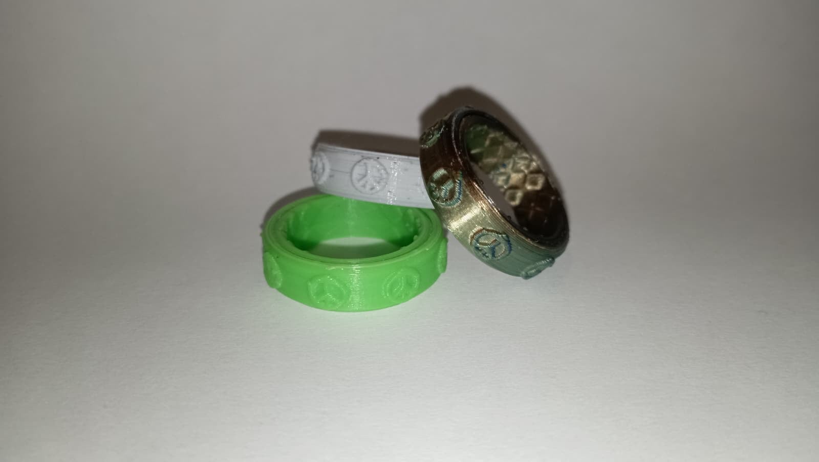 Fidget Ring Peace symbol 3d model