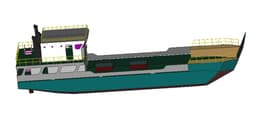 Barcaza clásica impresa en 3D 3d model
