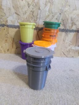 BRUTE trash can 3d model