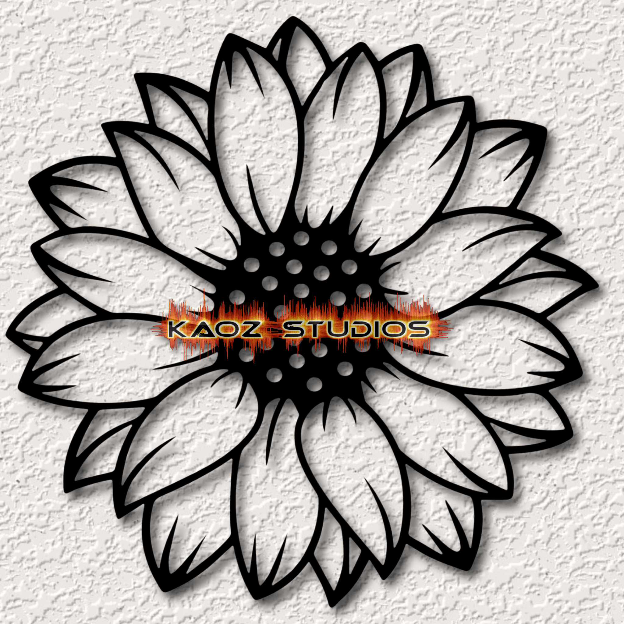 sunflower wall art sun flower wall decor 2d art 3d model
